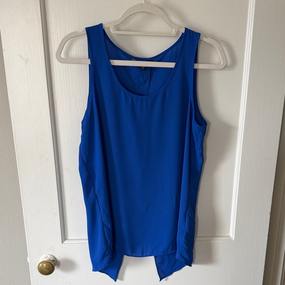 Express Blue Sleeveless Tank Top